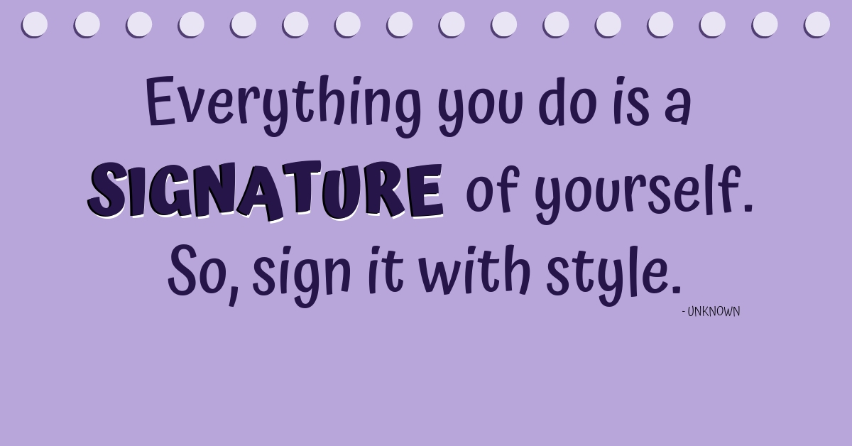 The Significance of an Email Signature