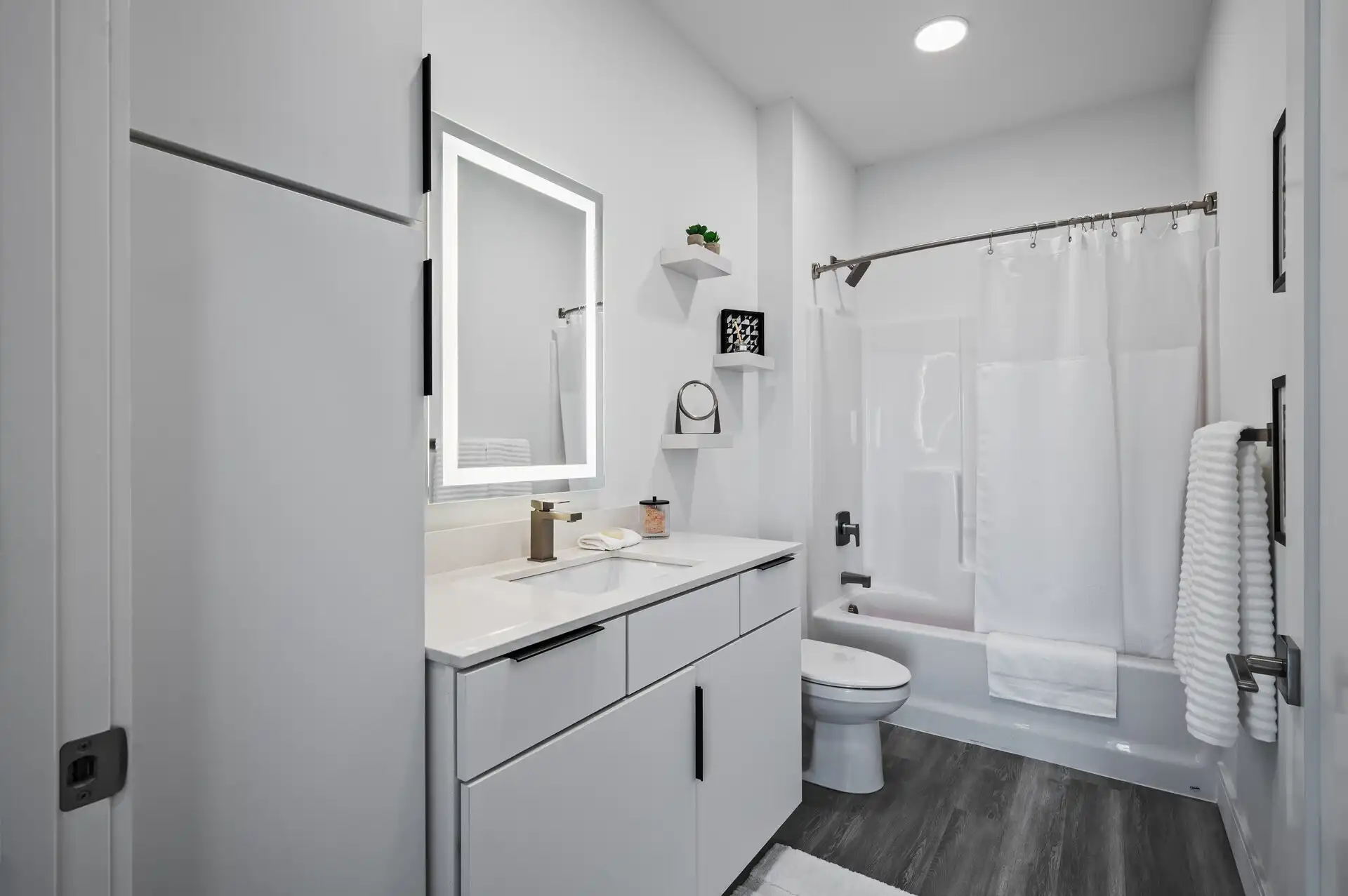 Bright and spacious bathrooms