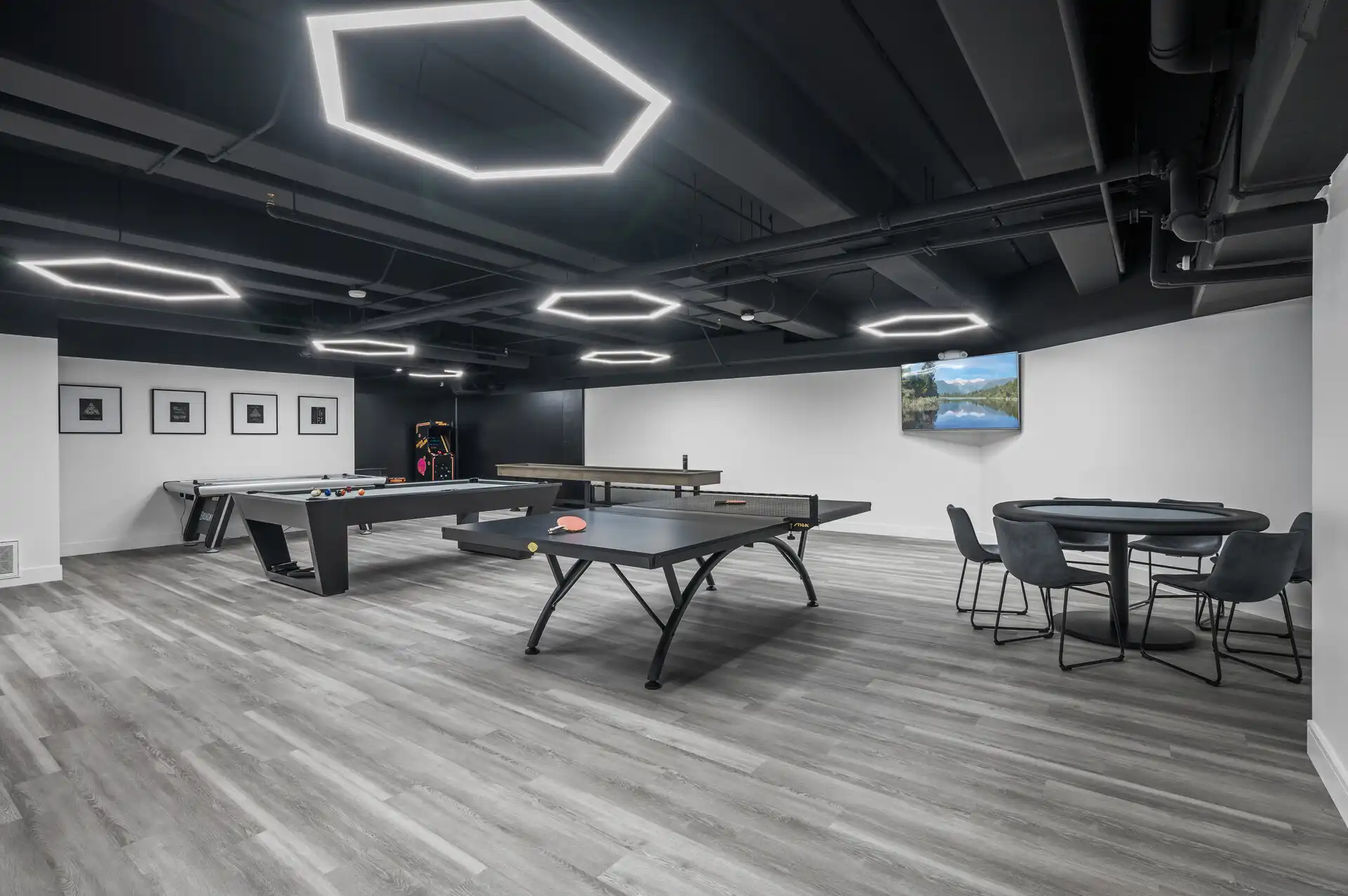 Enjoy time with family and friends in our expansive game room